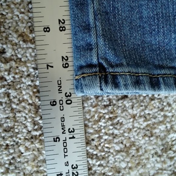 Medium/Light Wash Blue Jeans 16 Long - Picture 3 of 8